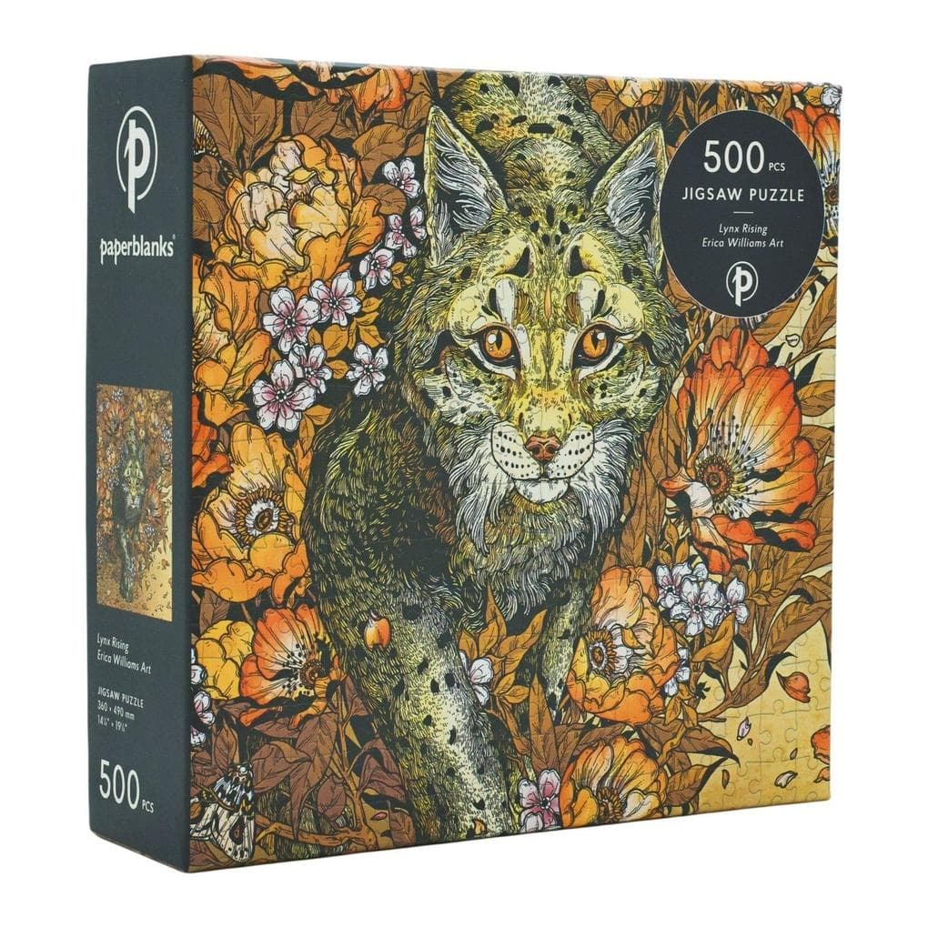 Lynx Rising 500 Piece Jigsaw Puzzle by Paperblanks (Erica Williams Art)