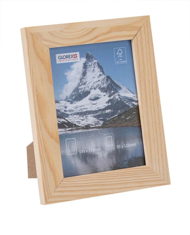Bilderrahmen m. Glas 13,5x17,5cm, Kiefer NZ