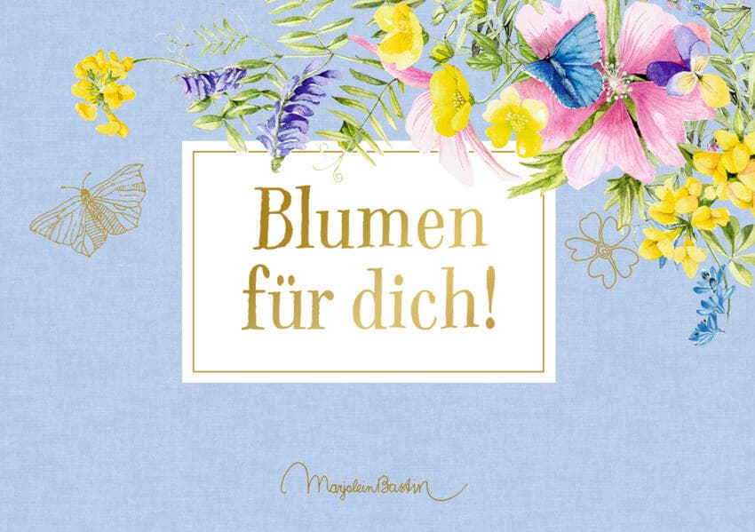 Pop-up-Grußkarte - Blumen für dich!