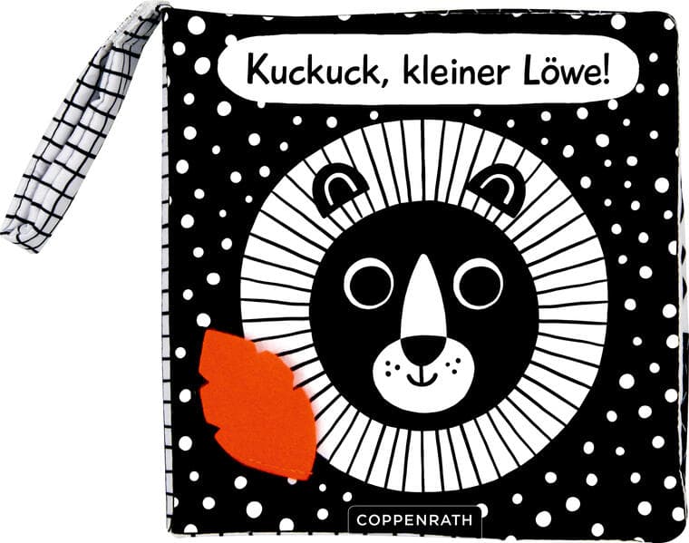 Babys kuschelweiches Kontrastbuch (Stoffbuch): Löwe