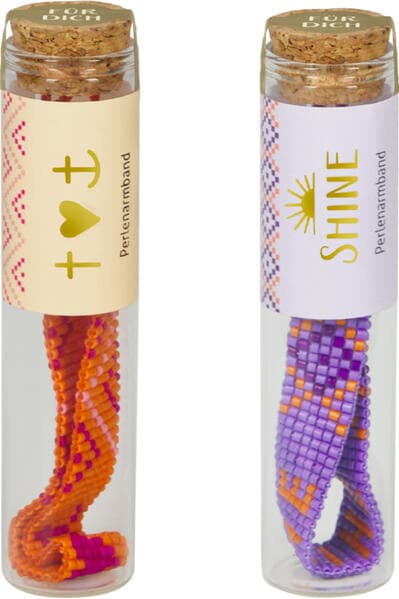 Armband - Perlenarmband im Glas