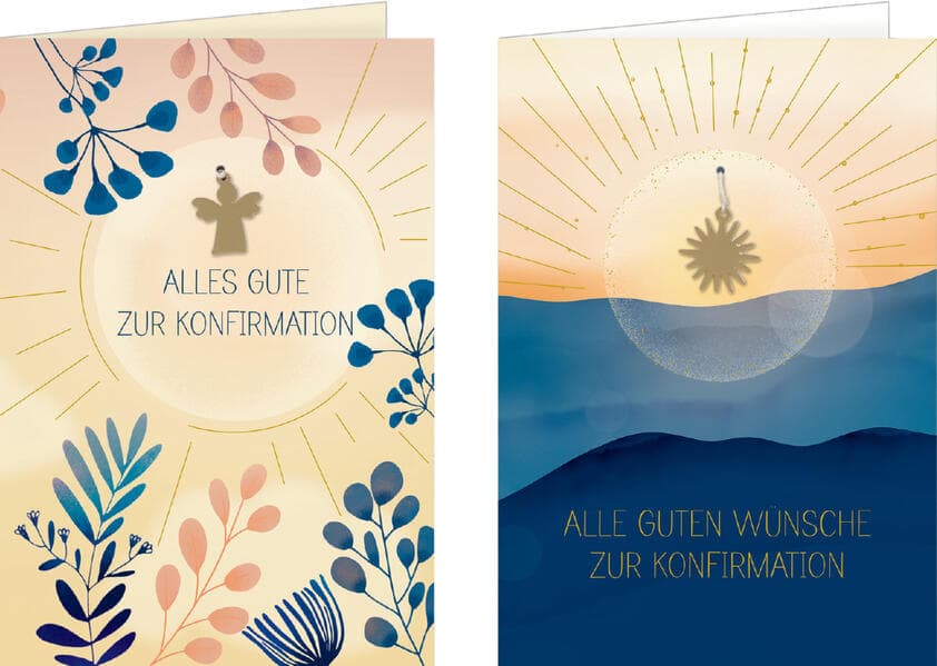 Grußkarten-Set - Alle guten Wünsche zur Konfirmation / Alles Gute zur Konfirmation