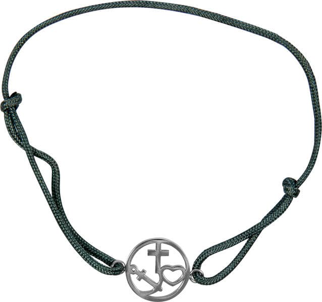 Armband - Armband mit Kreuz-Herz-Anker-Anhänger