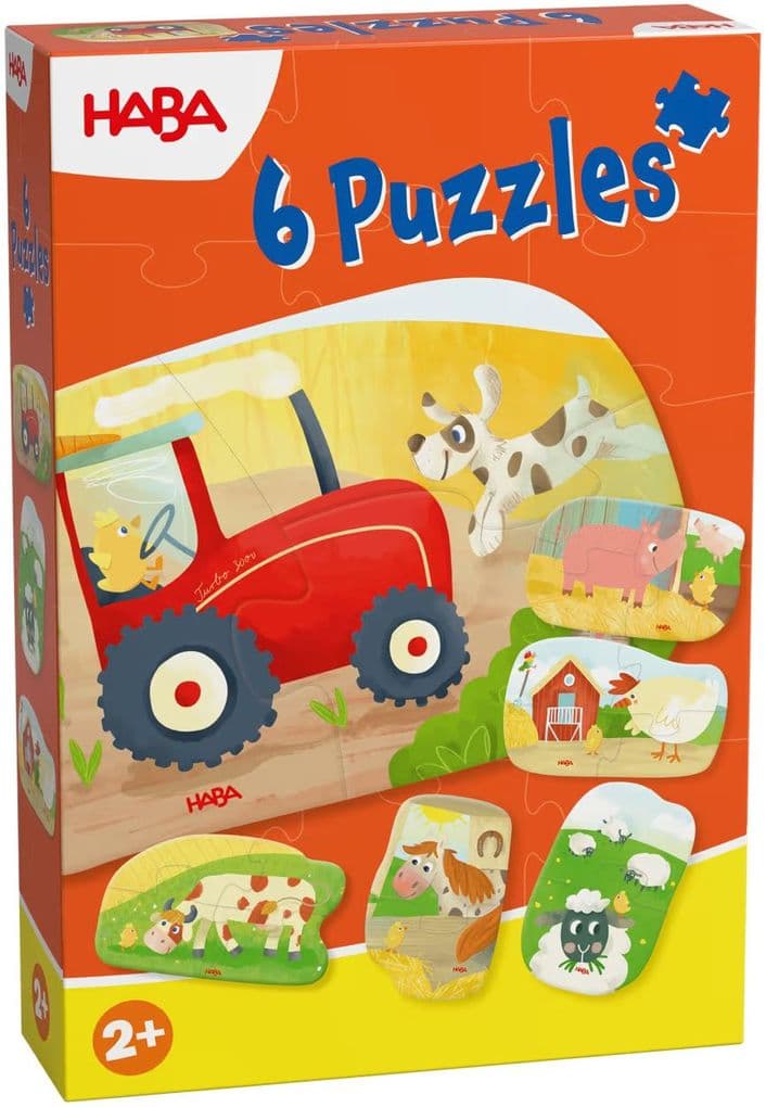 6 erste Puzzles - Bauernhof