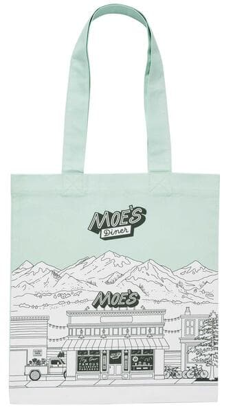 Main Street Tote Bag 'Green Valley Moe's Diner'
