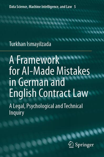A Framework for AI-Made Mistakes in German and English Contract Law