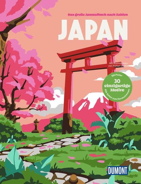 Japan - Das große Ausmalbuch nach Zahlen