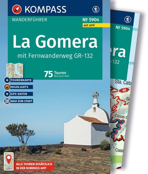 KOMPASS Wanderführer La Gomera, mit Fernwanderweg GR-132, 75 Touren mit Extra-Tourenkarte