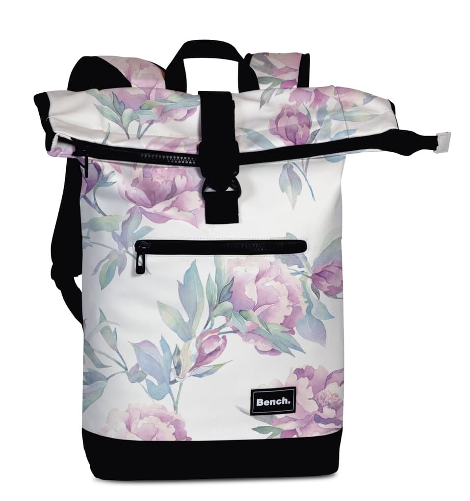 BENCH Rucksack hydro Rolltop, weiß/rosa, 20 Liter