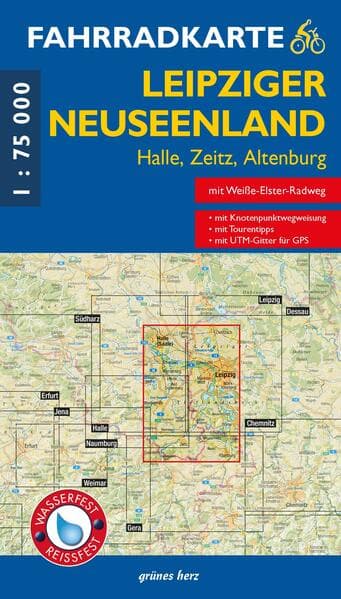 Fahrradkarte Leipziger Neuseenland