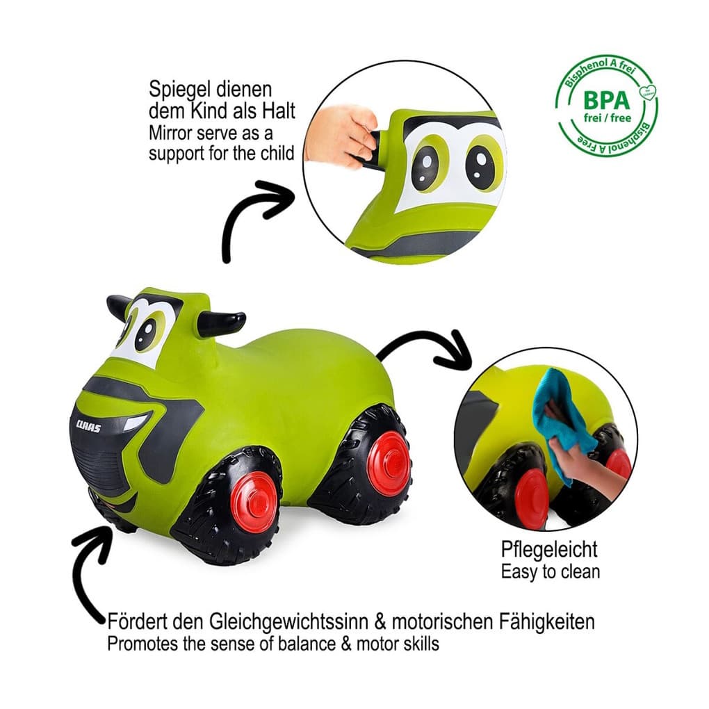 Jamara Kids - Claas Hüpftraktor mit Pumpe