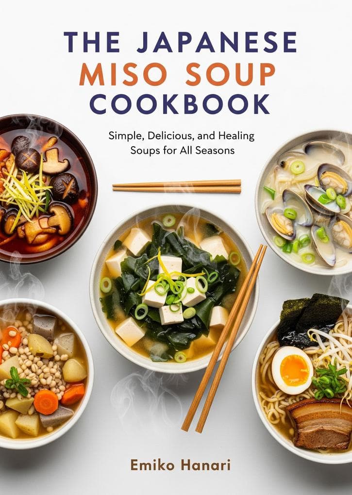 The Japanese Miso Soup cookbook: Simple, Delicious, and Healing Soups for All Seasons
