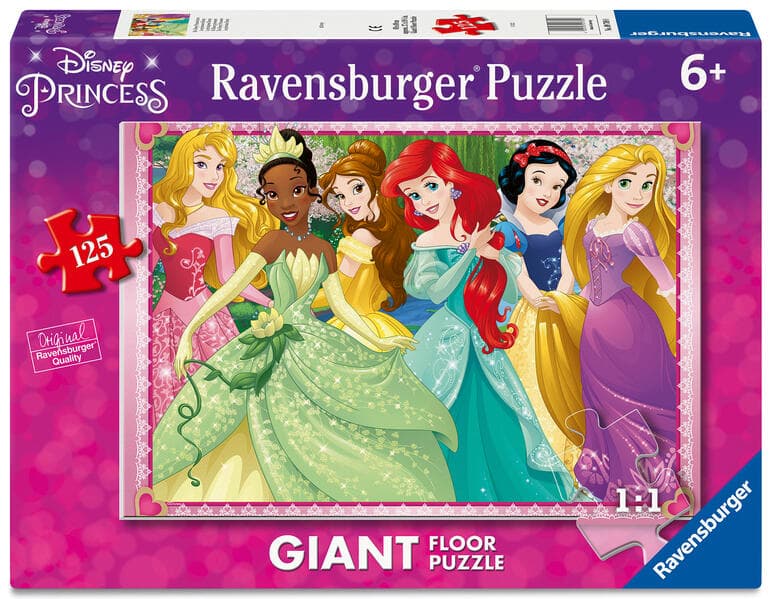 Ravensburger Kinderpuzzle 09789 - Die Disney Prinzessinnen - großes Bodenpuzzle mit 125 Puzzleteilen, für Puzzle-Freunde und Disney-Fans ab 6 Jahren