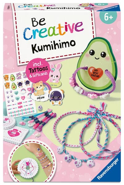 BeCreative Midi - Freundschaftsbändchen Kumihimo & Tattoos Kawaii