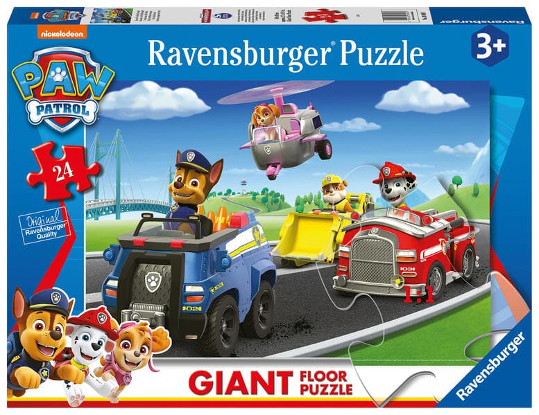Ravensburger Kinderpuzzle 03089 - unsere Paw Patrol Freunde - Bodenpuzzle mit 24 großen Puzzleteilen, für kleine Paw Patrol-Fans ab 3 Jahren