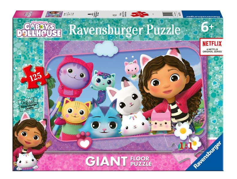 Kinderpuzzle 125 Teile - Gabby's Dollhouse - Katzenfreunde