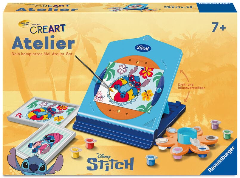 CreArt, Malen nach Zahlen Kinder - Atelier Disney Stitch