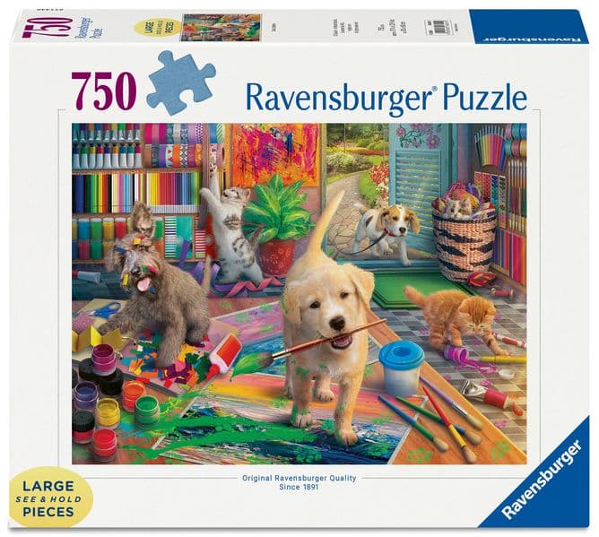 Erwachsenenpuzzle 750 Large Pieces - Tierische Künstler
