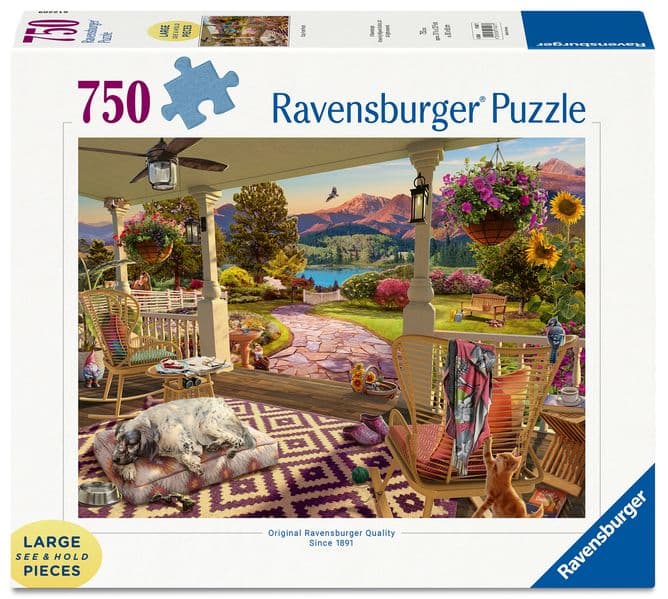 Erwachsenenpuzzle 750 Large Pieces - Entspannung auf der Veranda