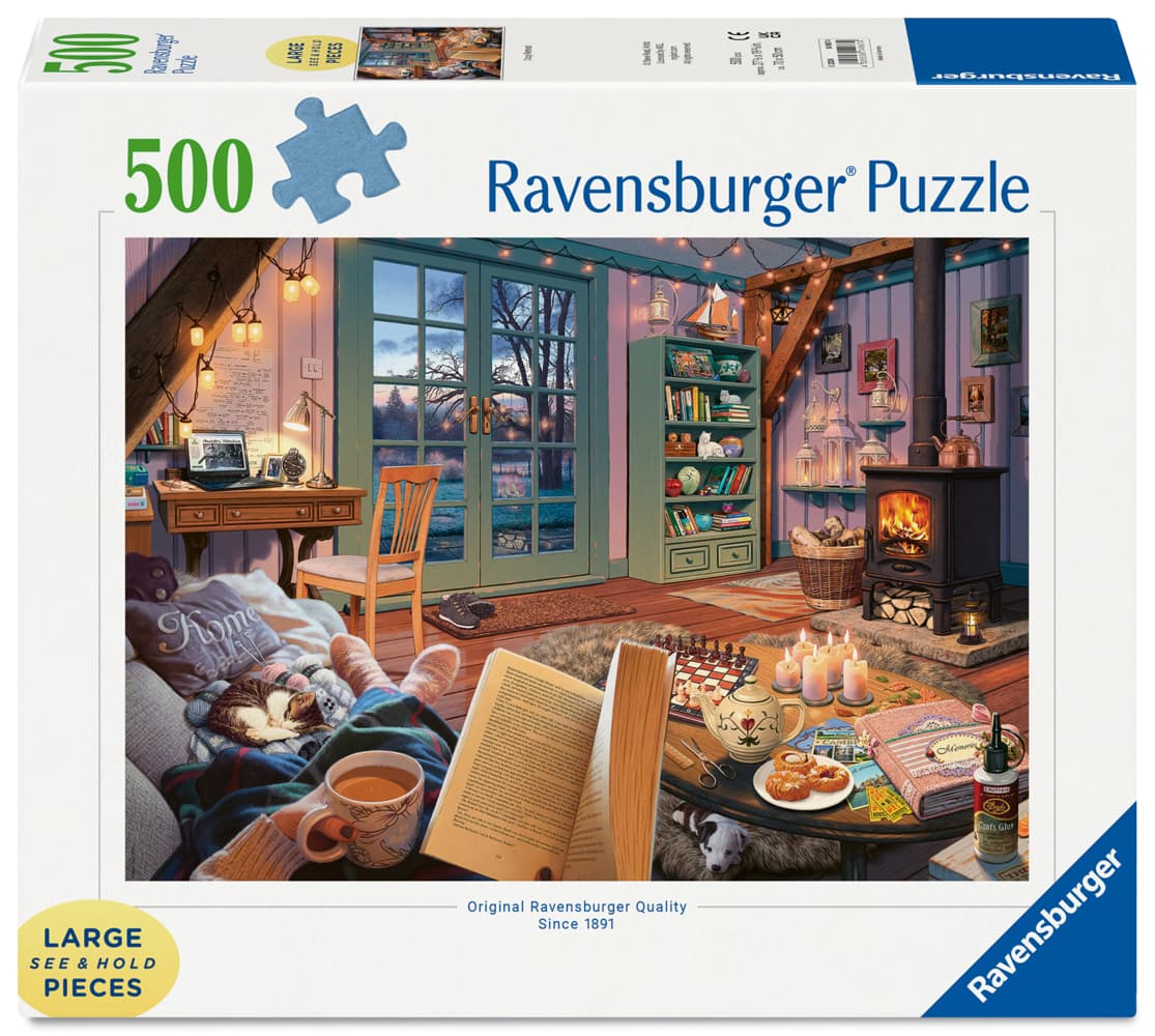 Erwachsenenpuzzle 500 Large Pieces - Gemütliche Leseecke