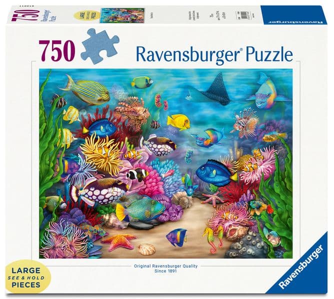 Erwachsenenpuzzle 750 Large Pieces - Tropisches Riffleben