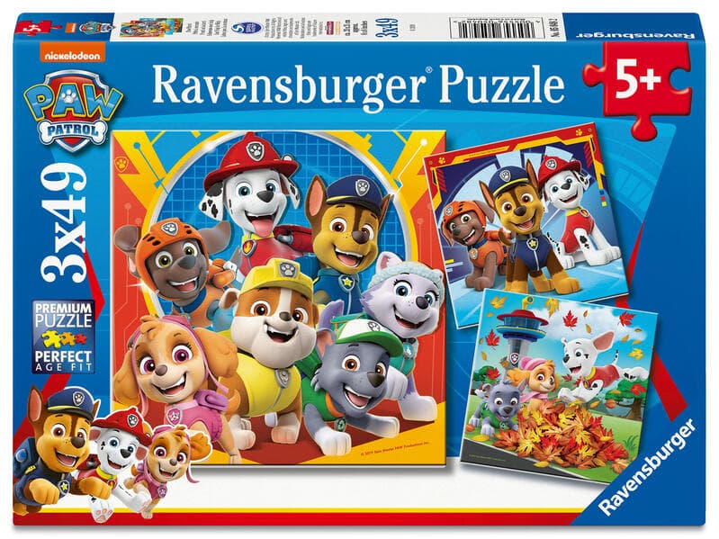 Kinderpuzzle 3x49 Teile - Paw Patrol