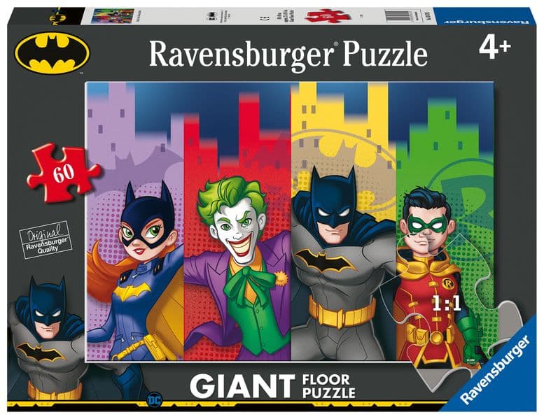 Kinderpuzzle 60 Teile - Batman - Batgirl, Joker, Batman, Robin