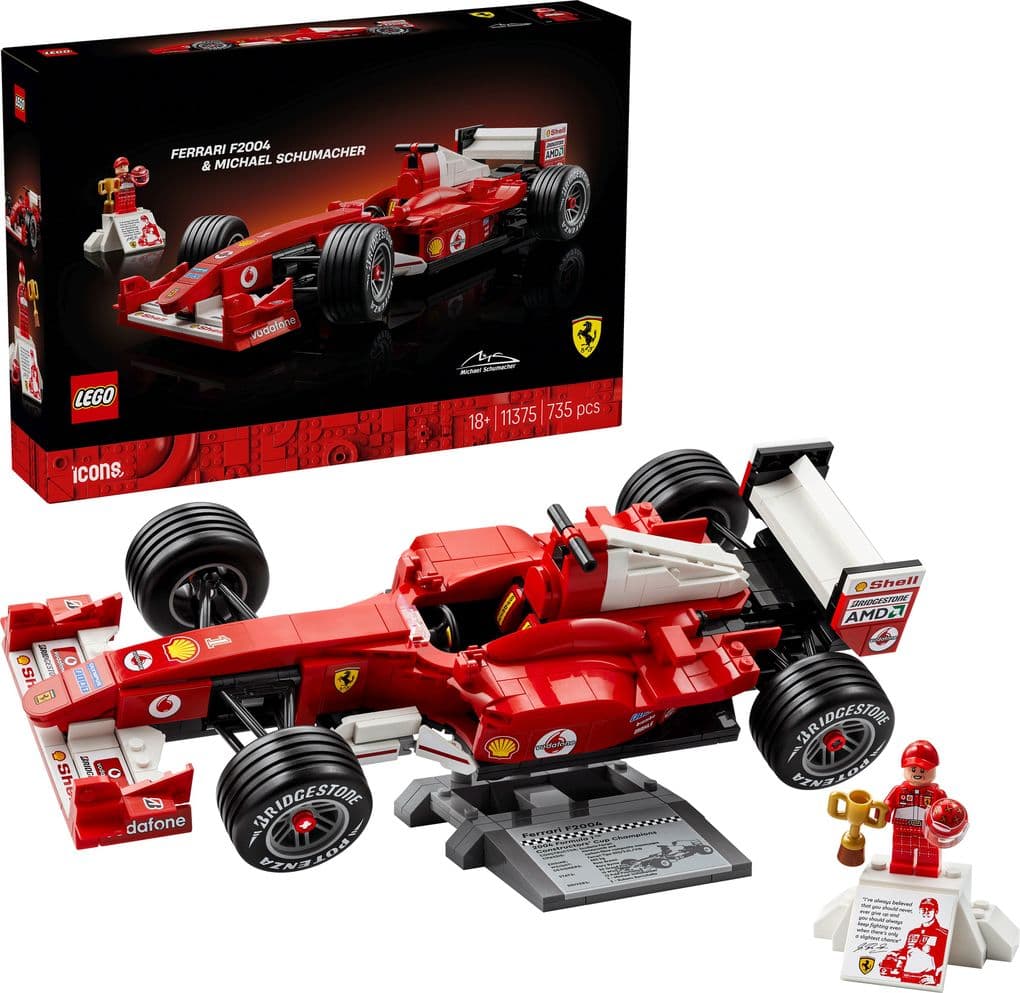 LEGO® Icons 11375 Ferrari F2004 und Michael Schumacher