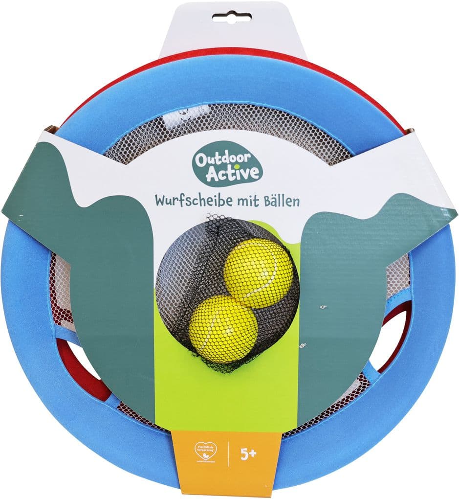 Outdoor active Wurfscheibe mit Bällen, 4-teilig