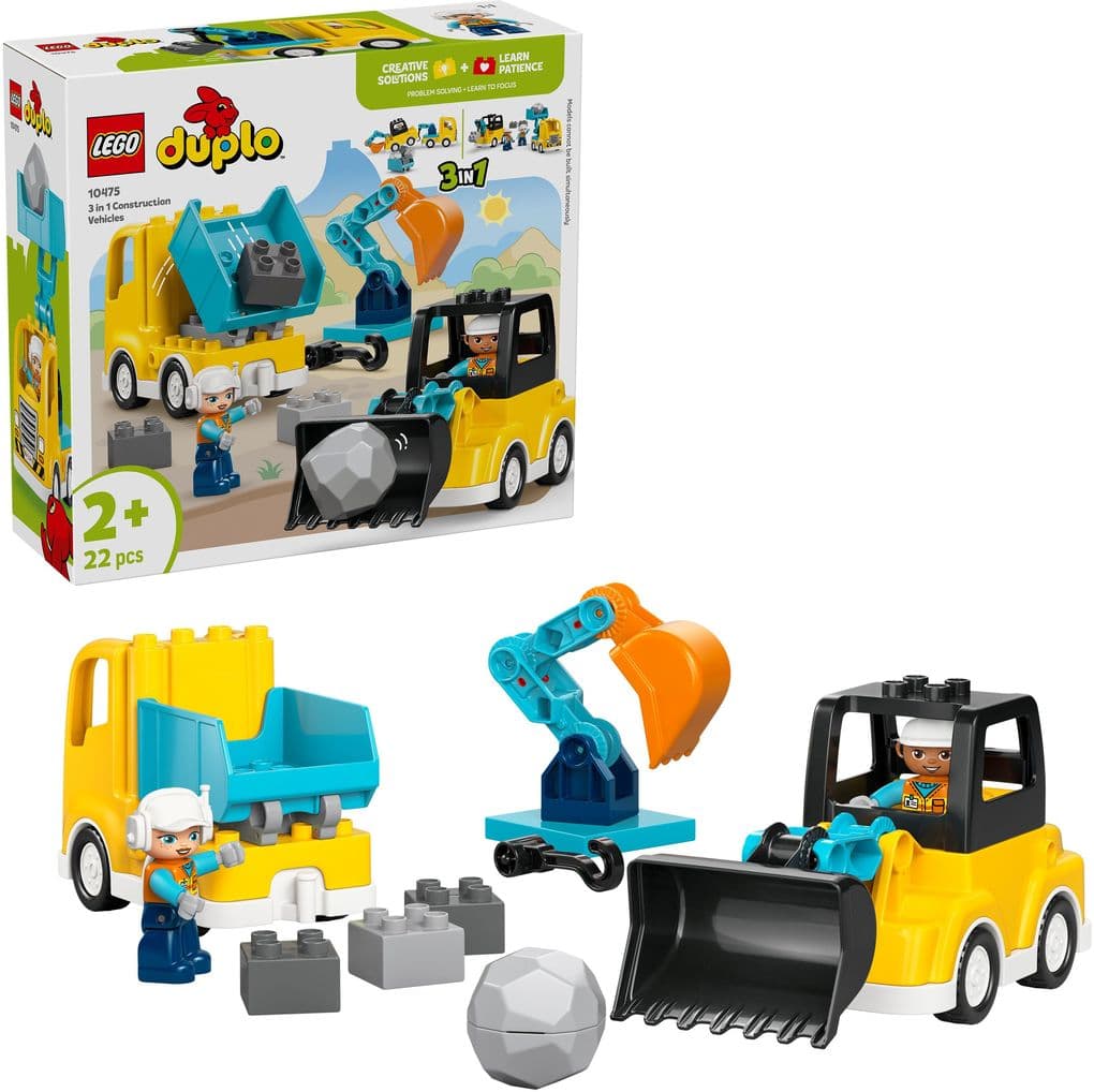 LEGO® DUPLO® 10475 Baufahrzeuge 3-in-1-Set