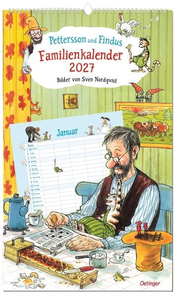 Pettersson und Findus. Familienkalender 2027