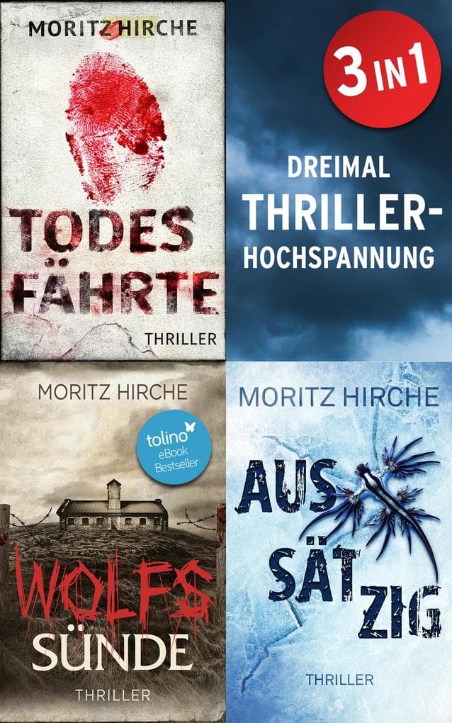 Thriller-Triple-Pack: Todesfährte & Wolfssünde & Aussätzig