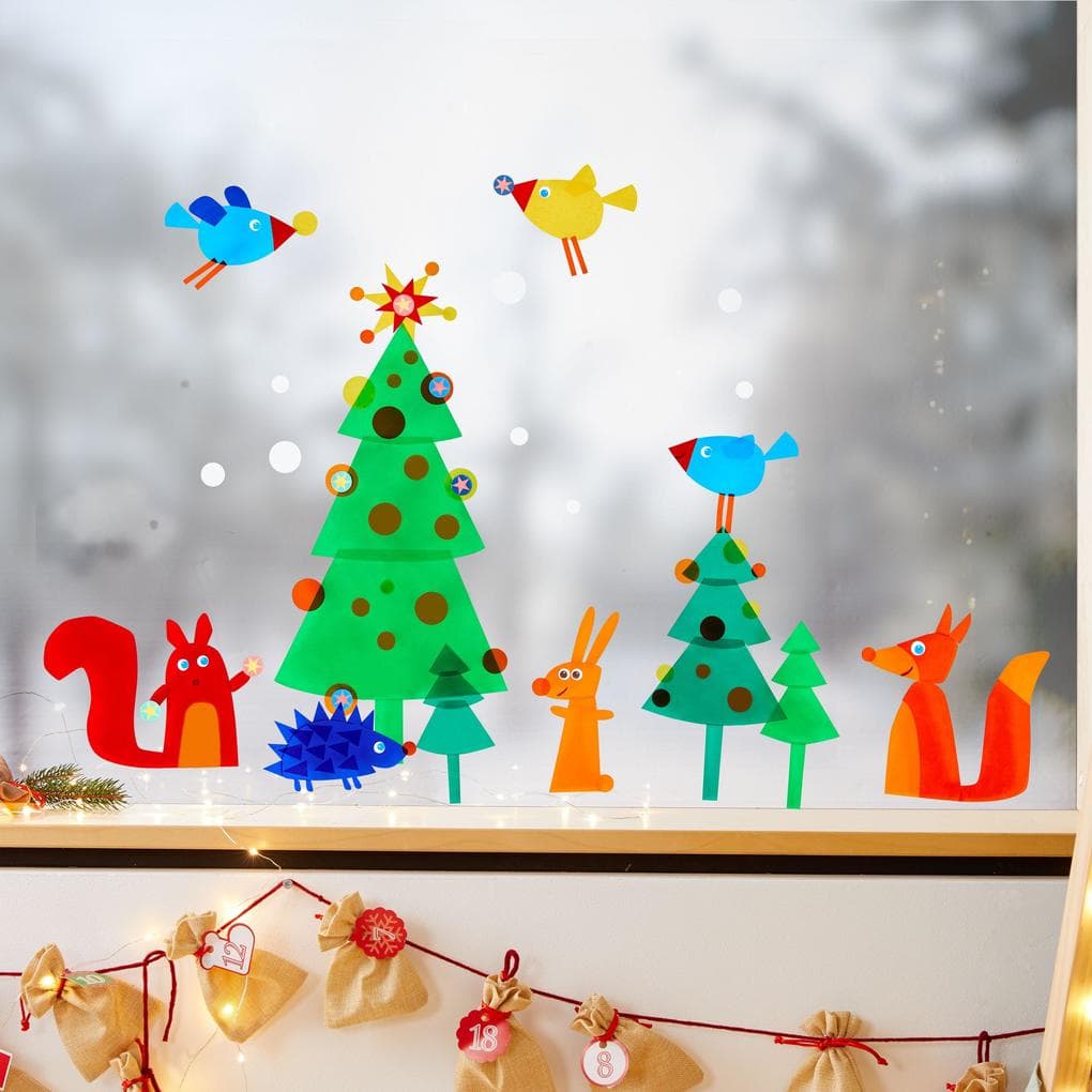 Bastelset - Fensterbild Weihnachten