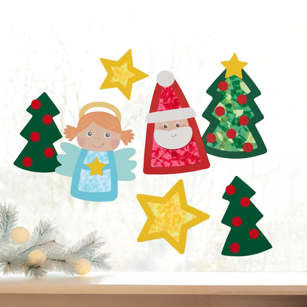 Bastelset - Erstes Kleben Weihnachtsmotive