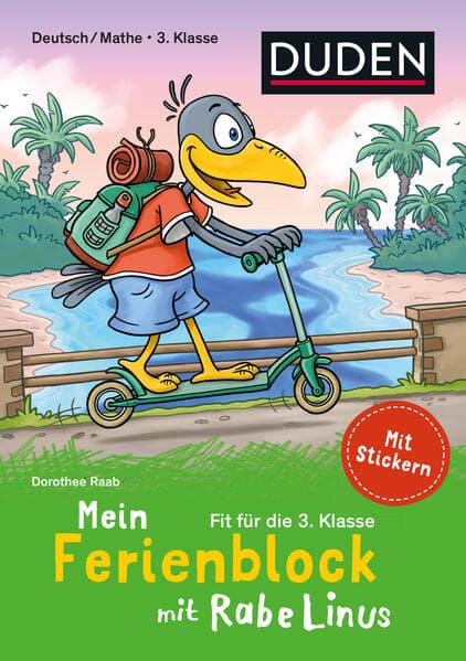 Mein Ferienblock mit Rabe Linus - Fit für die 3. Klasse