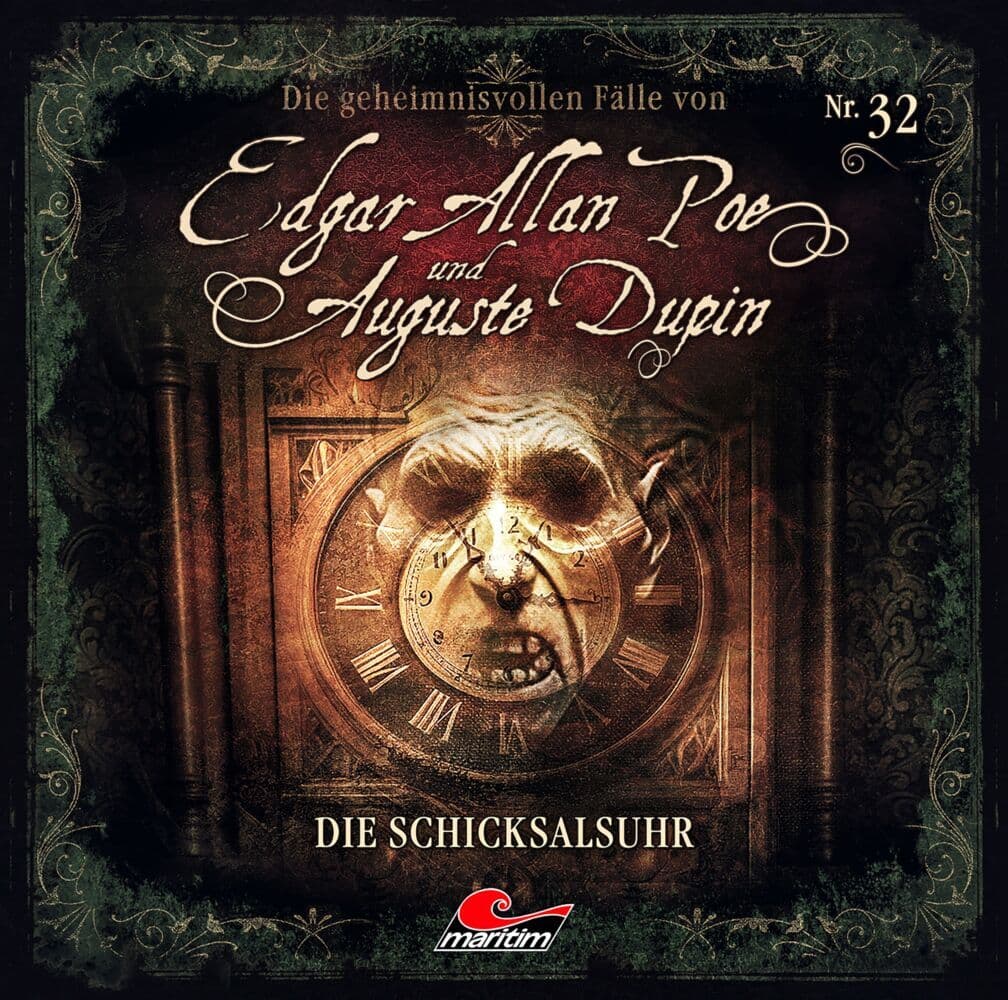 Die geheimnisvolle Fälle von Edgar Allan Poe und Auguste Dupin - Die Schicksalsuhr,1 Audio-CD