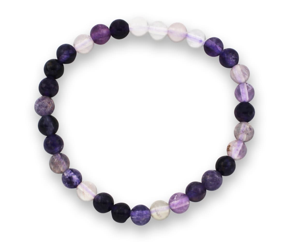 Fluorit Edelsteinarmband 6mm, J749-28