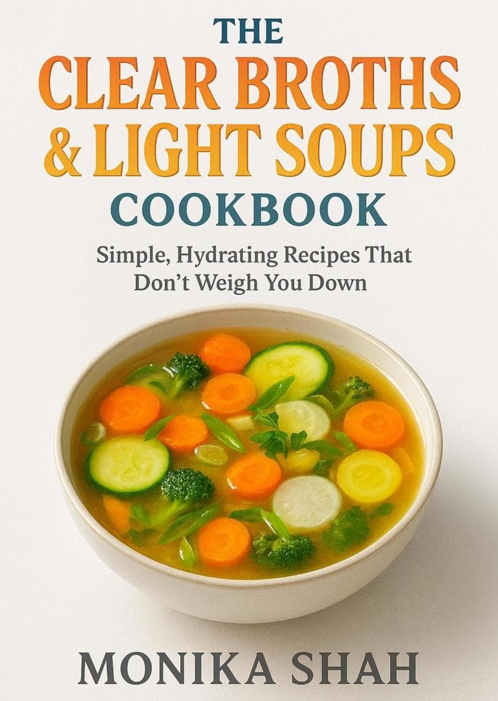 The Clear Broths & Light Soups Cookbook: Simple, Hydrating Recipes That Don't Weigh You Down