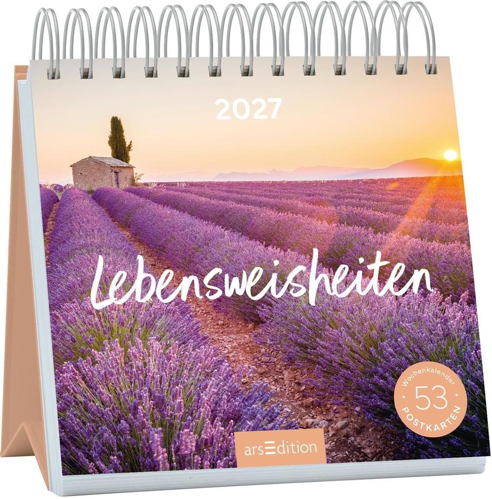 Postkartenkalender Lebensweisheiten 2027