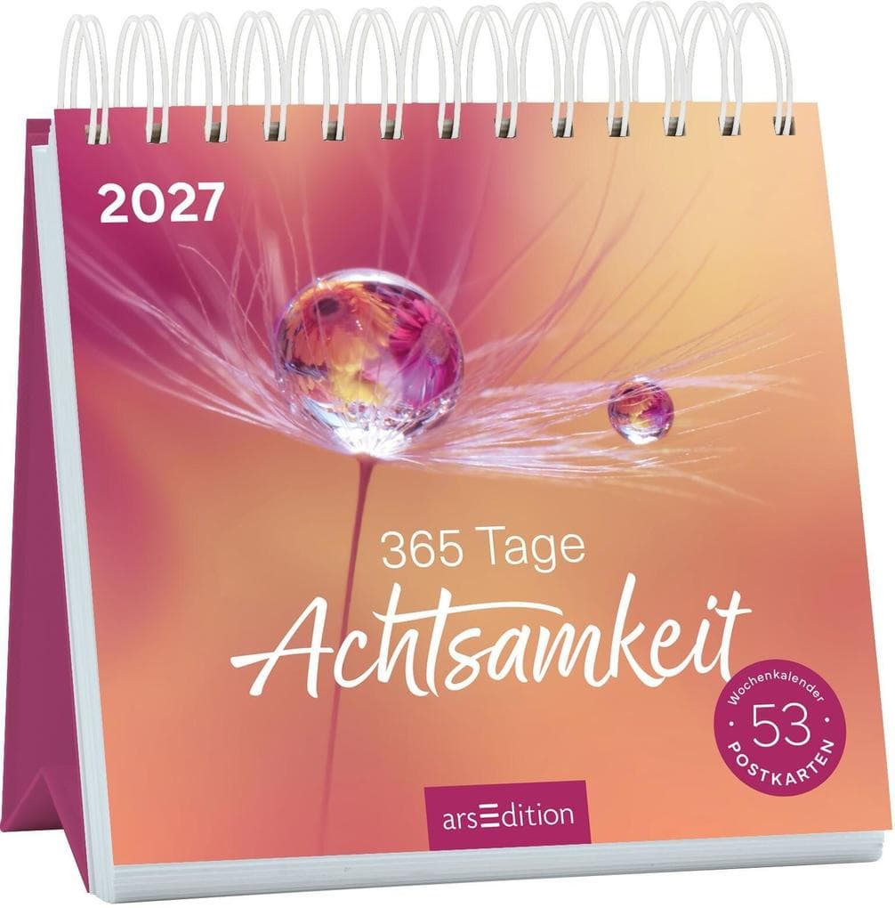 Postkartenkalender 365 Tage Achtsamkeit 2027