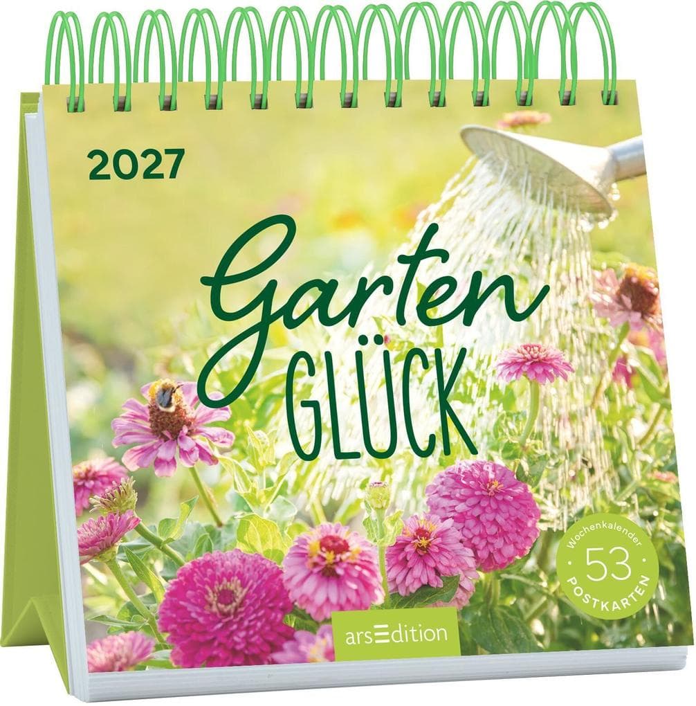 Postkartenkalender Gartenglück 2027