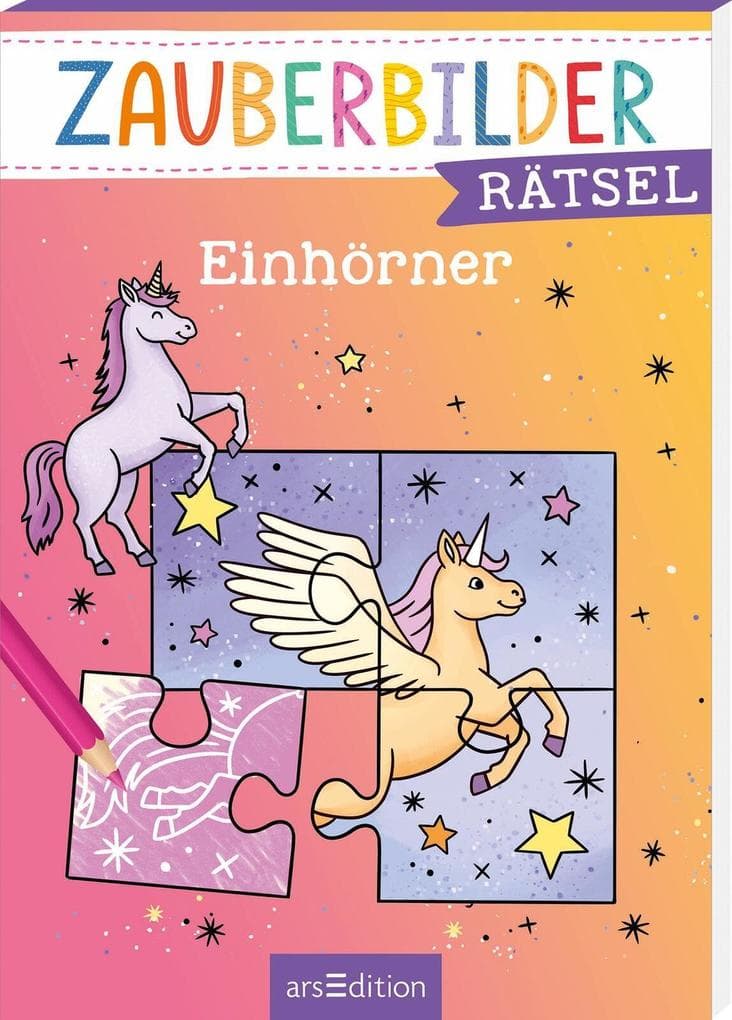 Zauberbilder-Rätsel - Einhörner