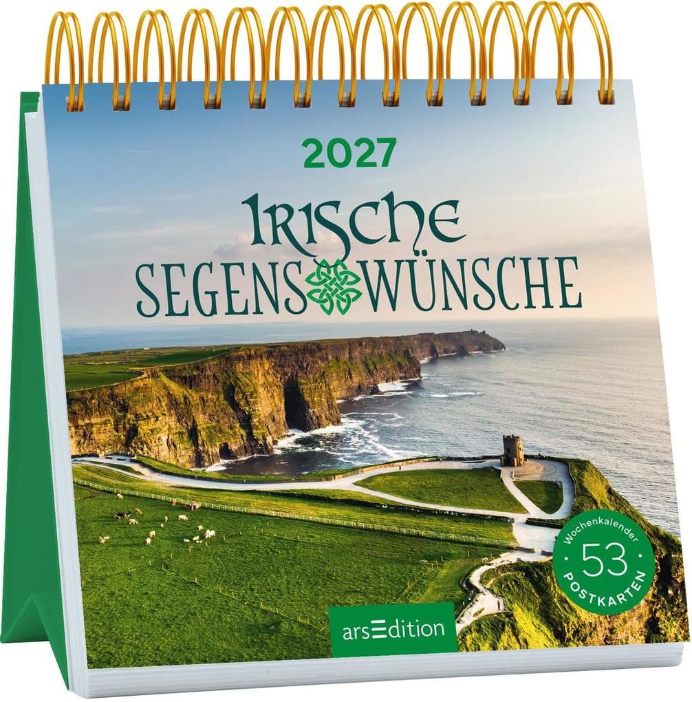 Postkartenkalender Irische Segenswünsche 2027
