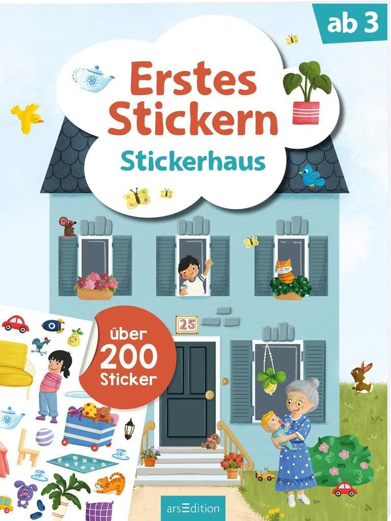 Erstes Stickern - Stickerhaus