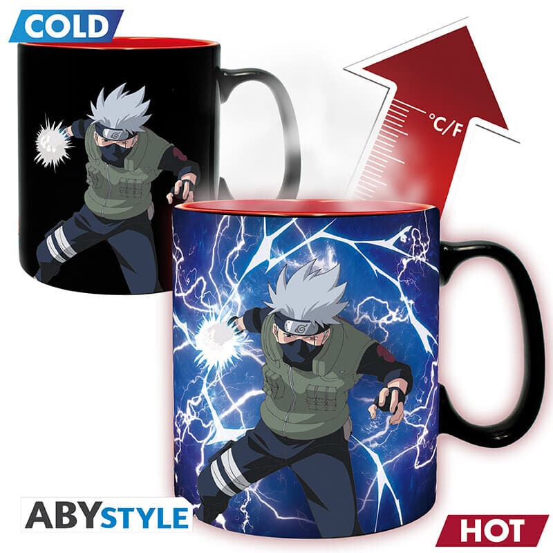 NARUTO SHIPPUDEN - Mug HeatChange -460ml- Kakashi/Itachi -cardboard