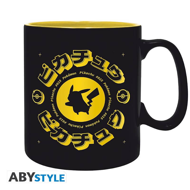 POKEMON - Mug - 460 ml - Pikachu Black Icon - cardboard box