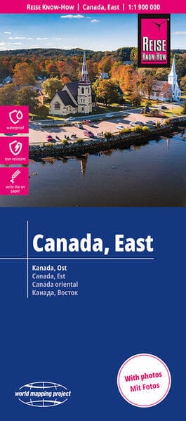 Reise Know-How Landkarte Kanada, Ost | Canada, East (1:1.900.000)