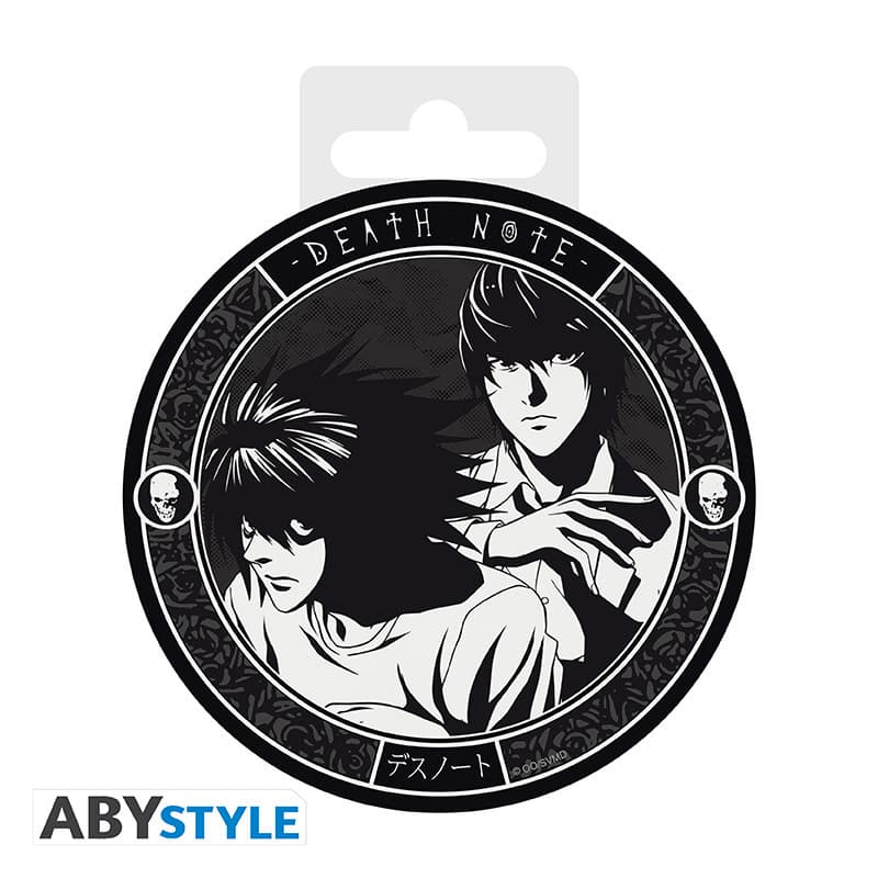 DEATH NOTE - Ceramic Coasters "L & Light"