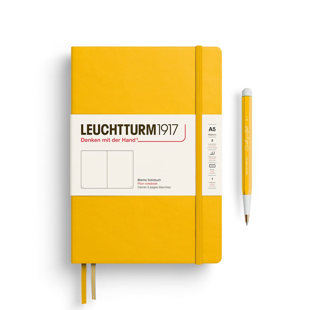 Notizbuch Medium (A5), Hardcover, 251 nummerierte Seiten, Sunflower, blanko