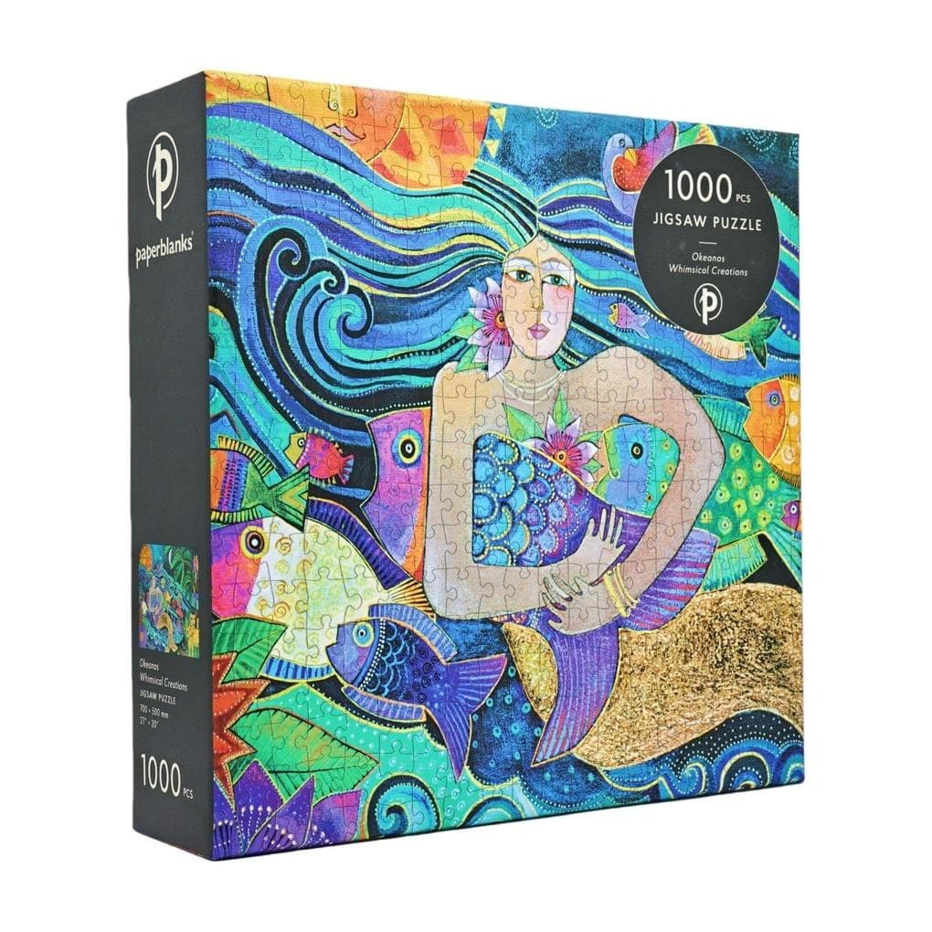 Okeanos 1000 Piece Jigsaw Puzzle, Laurel Burch Collection by Paperblanks (Whimsical Creations)